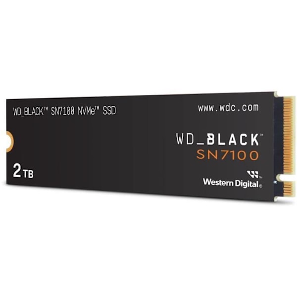 WESTERN DIGITAL - WDS200T4X0E - Intern SSD - Svart - SN7100 - NVMe - 2 To - upp till 7 250 Mo/s i läsning