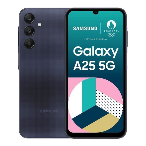 SAMSUNG Galaxy A25 5G Smartphone 128GB Midnattsblå