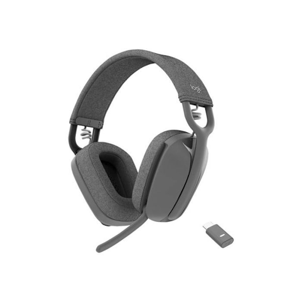 Headset - Bluetooth - trådlöst - USB-C via Bluetooth-adapter - Logitech - Logitech Zone Vibe Wireless - Headset - c