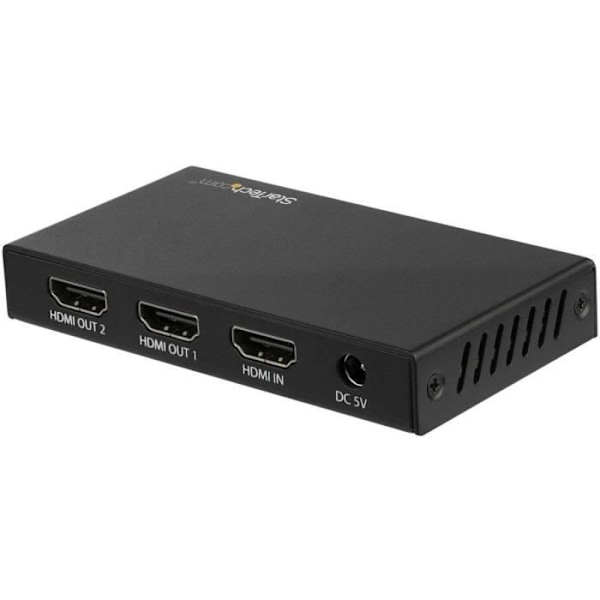 StarTech.com - ST122HD202 - 1 In 4 Out HDMI Splitter - 2 Port 4K 60Hz HDMI 2.0 Splitter - HDR