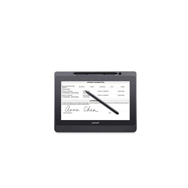 Grafiktablett - Wacom - 10,6 Display Pen Tablet - Upplösning 2540 lpi - Aktiv zon 223,2 mm - Färg Svart
