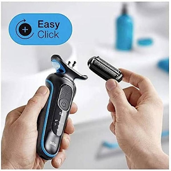 Braun Series 5 50-M1000S elektrisk rakapparat - Huvud - Män - 50 min autonomi - Tvättbar under vatten Svart, Mint
