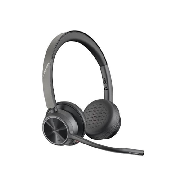 Headset - Bluetooth - trådlöst, trådbundet - USB-C - HP Inc. - Poly Voyager 4320-M - Voyager 4300 UC-serien - headset - på-