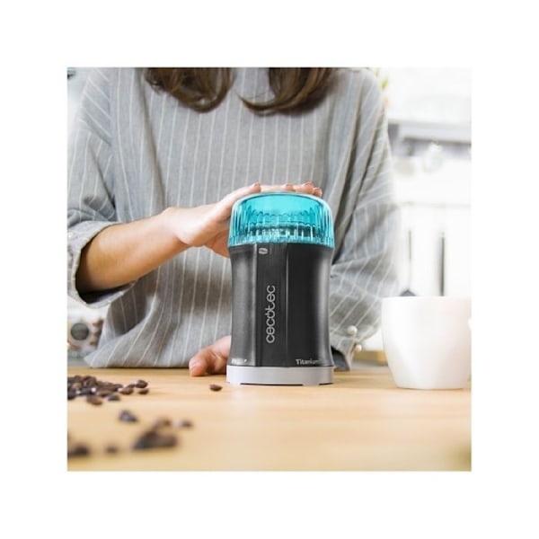 CECOTEC TitanMill 200 kaffe- och kryddkvarn - Titanblad - Kapacitet 50g - 200W