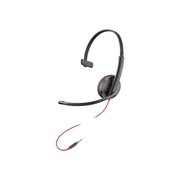 Headsetmikrofon - trådbunden - 3,5 mm-uttag, USB-C - HP Inc. - Poly Blackwire 3215 - Blackwire 3200-serien - headsetmikrofon - on-ear - f