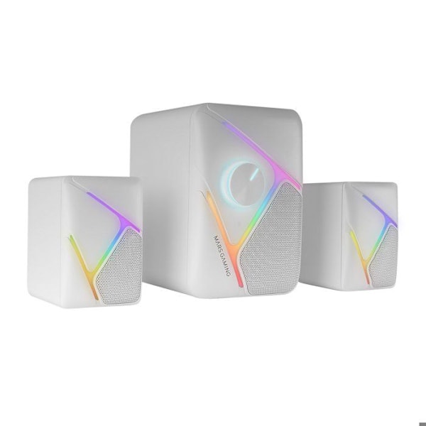 2.1 Gaming-högtalare - Mars Gaming - MS-H21 - 35W - RGB - 3D Surround Vit