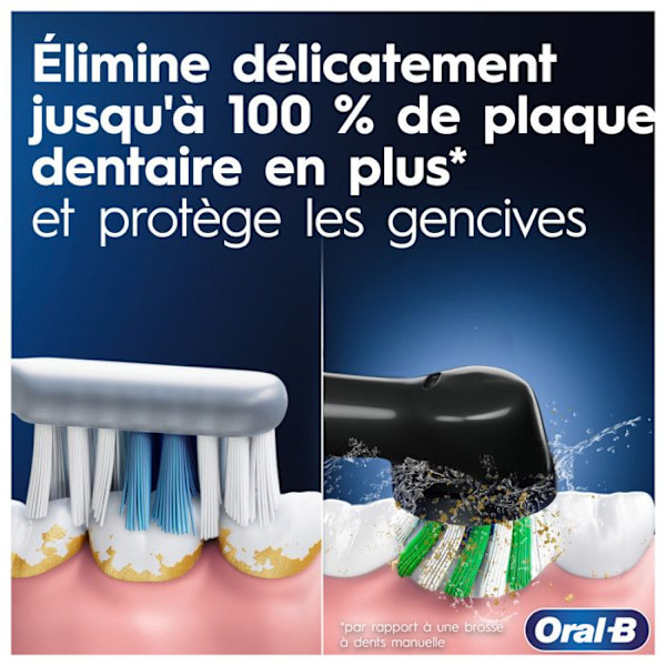 Oral B Pro 3500 Sensitive Clean Edition eltandborste present Vit
