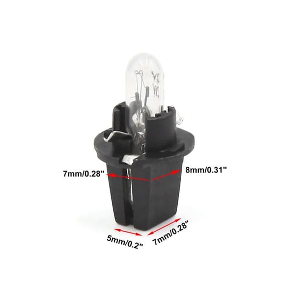 SOURCING MAP 10st DC 12V 1.2W T5-S1 Instrumentbräda Lampor, Ljusgul för Bilinteriör