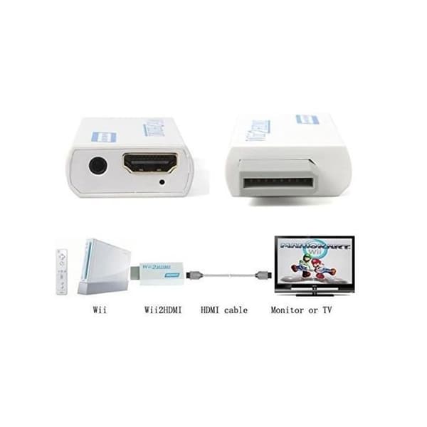 HDMI-adapter - Wii - 720P/1080P - Digital signal - Vit