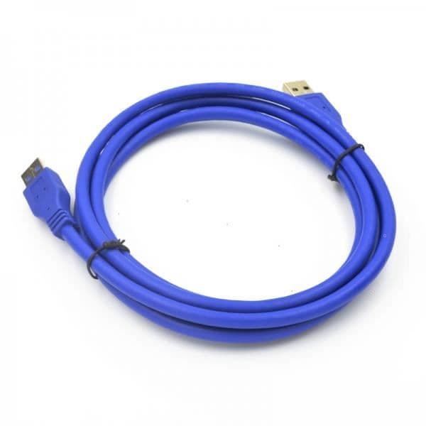 SuperSpeed USB 3.0 Typ A Hane till Hane Blå 1.8M Förlängningsdatakabel 5Gbps