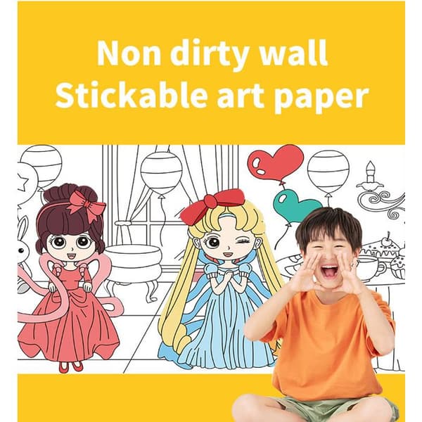 Piirustusrullat, piirustuspaperirulla graffititapettiin, lasten värityspaperirulla (valtameri) 0,3*30m