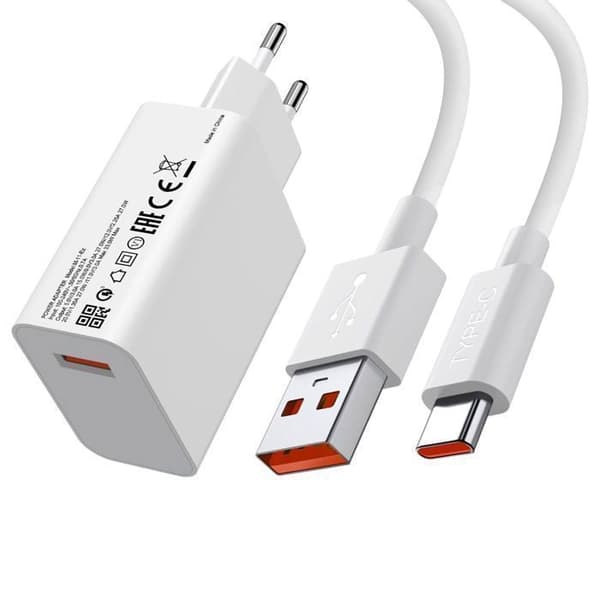 Strømadapter - 67W - Hurtiglading - USB-C - 1m kabel inkludert