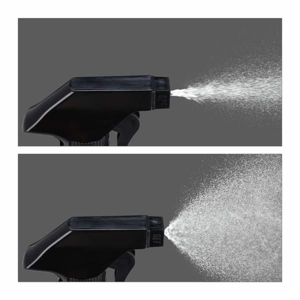 Sprayflasker, 2 x 500 ml, påfyllbare, spray-/strålefunksjon, brun.