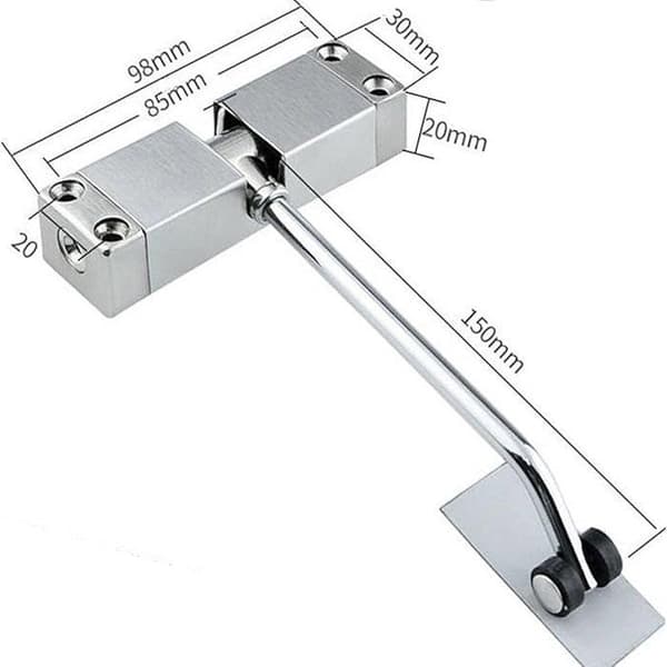 Automatisk Dørlukker - Dørlukker - Rustfrit Stål - Justerbar