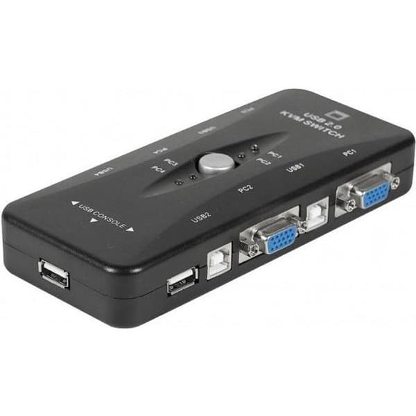 Mini KVM-switch VGA/USB 4 portar