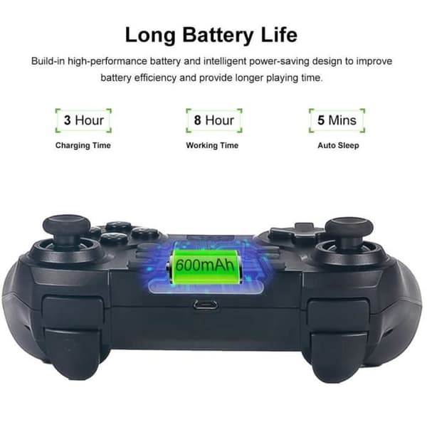 Trådløse kontrollere for PS4 - Seks-akset bevegelsessensorfunksjon, integrert farge-LED - A4