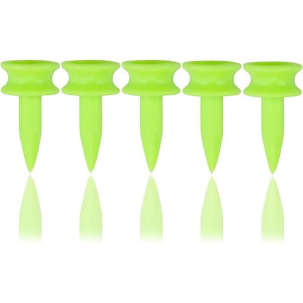 25 mm golfpeg i plast, 100-pack, små gröna golfpeggar 2,5 cm (1 tum).