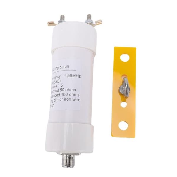 HF Balun 200W 1:2 – 1-56MHz 50Ω/100Ω – QUAD-antenn – Utomhus