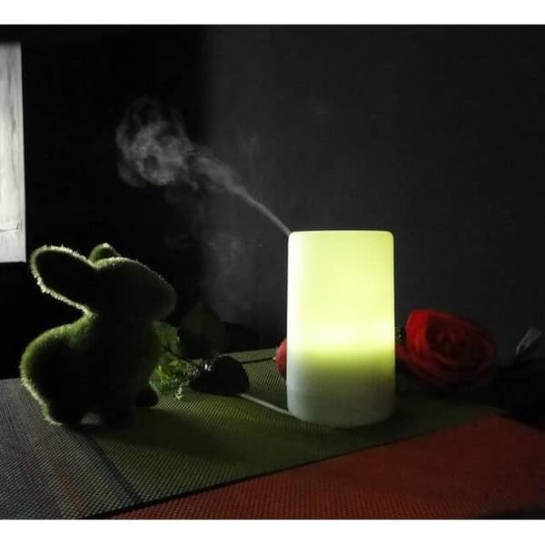 Excelvan Ultralyd Æterisk Olie Diffuser, 100 ml Kapacitet, Aromatisk Luftfugter, 7 Valgfrie LED Farver - Konfigurer