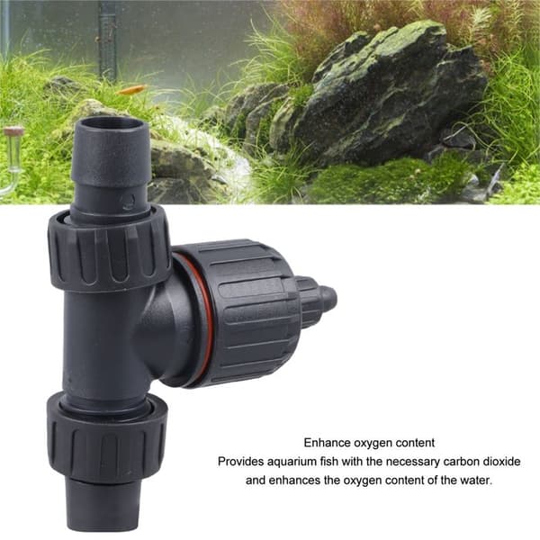 3-veis 16 mm akvarium CO2-diffusor – Stillegående – for vannplanter