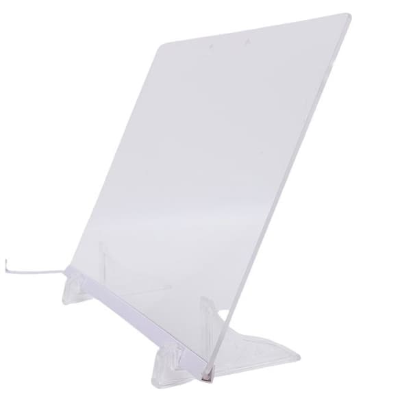 LED-lystegnebrett – 7 gradientfarger, gjennomsiktig brett 25×35 cm, slettbart