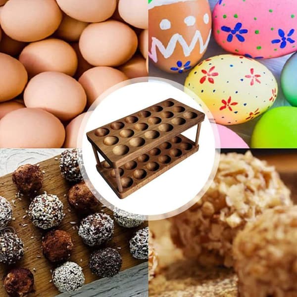 Eggoppbevaringsboks | Benkeplate eggholder | Dobbel-lags eggbrett