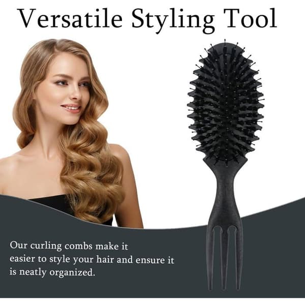 Secret Curl Defining Brush, stylingborste för lockigt hår, reder ut, kammar, minskar drag
