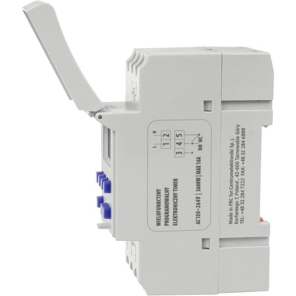 Til GreenBlue GB104 DIN-skinne panel 16A digital timer maks. 240 programmer