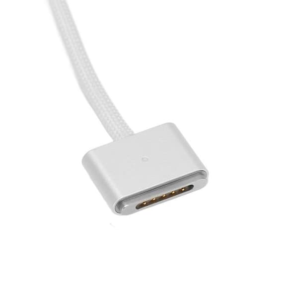 Latauskaapeli - Type-C - MagSafe 3 - 2 m - 140W - Valkoinen punottu nailon