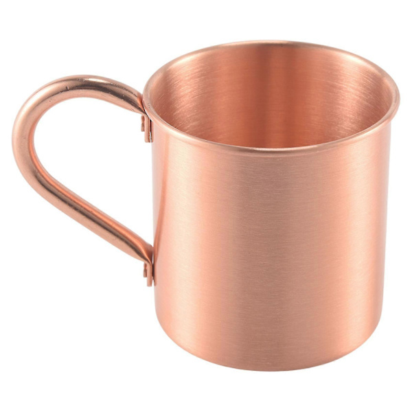Ren kopparmugg, solid slät utan innerfoder för cocktail, kaffe, öl, mjölk, vattenkopp, hemmabar [DB] Fotofärg