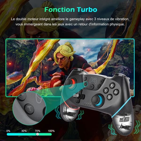 Nintendo Switch Controller-Uplayteck-Trådløs Bluetooth Joystick Switch Pro Controller til Nintendo Switch/Switch Lite/Switch OLED/PC