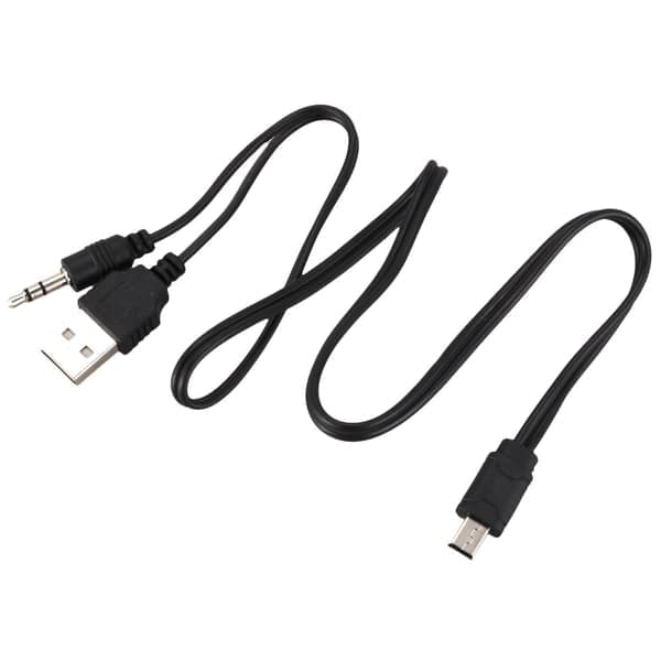 USB 2.0 til Mini A han 3,5 mm stik lyddatakabel 45 cm 2 stk