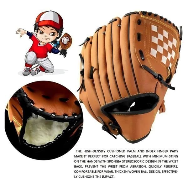 Basebollhandske (Junior) – Softbollhandske i PU-läder (vänsterhänt) – 11,5 tum