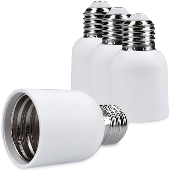 4x fatningsadapter - E27 til E40 fatningskonverter - E40 base lampeholderadapter til halogen LED-pære