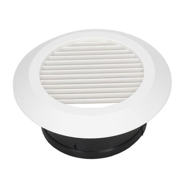Rund ventilationsrist – 152 mm – Fast solskærm – til badeværelse, køkken