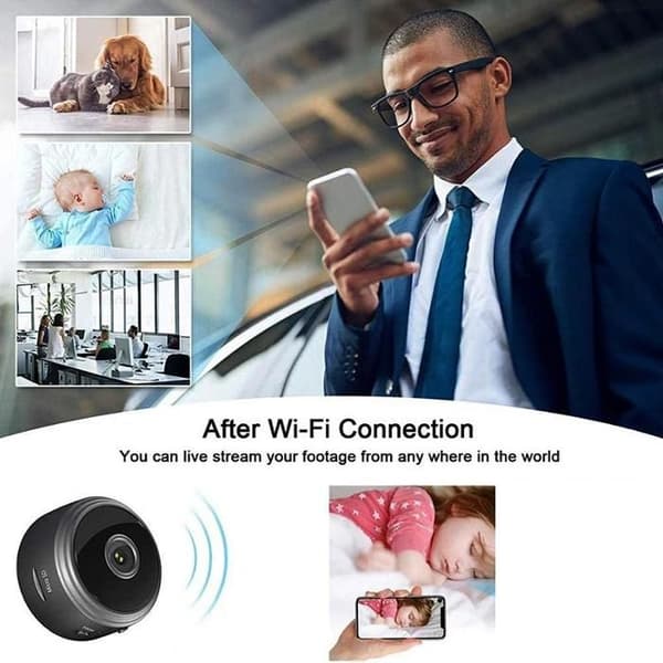 Minikamera - Trådløst WiFi - Videoopptaker - Stemmeopptaker - Sikkerhetsovervåking
