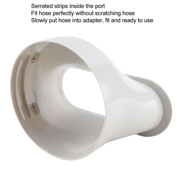 Ilmastointisovitin – 150 mm ABS – Nopea tiivistys – soikea ikkuna