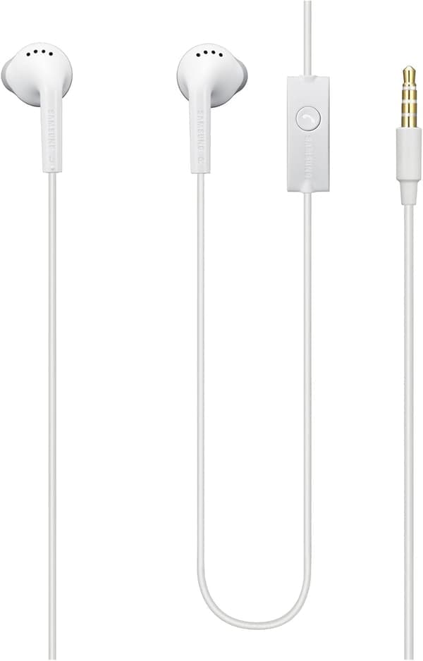 För Samsung EHS61ASFWE 3,5 mm stereohörlurar - Vit