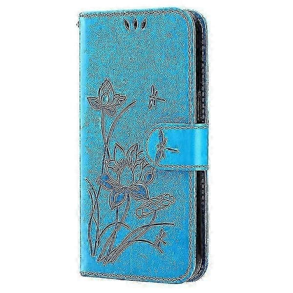 Fodral för iPhone SE 2022/2020/ iPhone 8 Prägling lotus PU Läder Plånboksfodral coque Etui