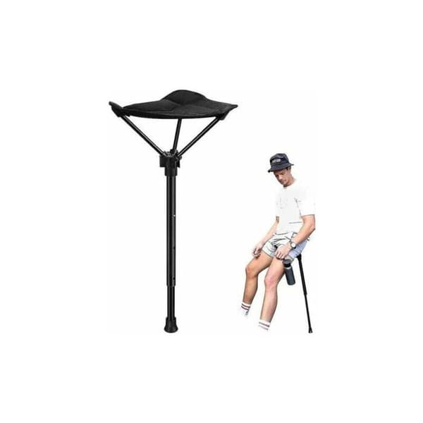 Foldestol - Sort - Ergonomisk - Letvægts - Højdejusterbar