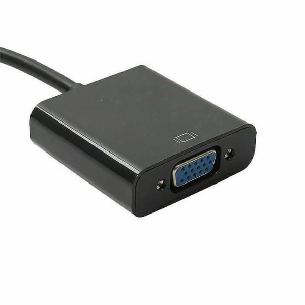 Adapter - DisplayPort til VGA - 1080p - Svart - Signalkonvertering