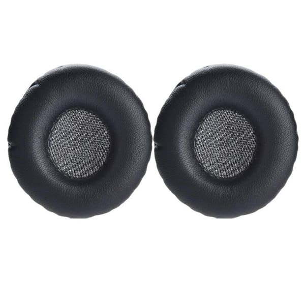 1 par universelle runde erstatningsøreputer laget av førsteklasses proteinlær, 60 mm diameter