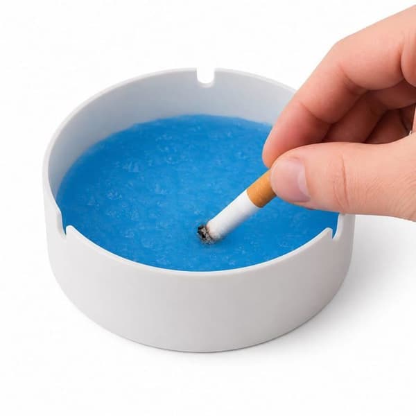 20-pack engångsaskfat i papper med oljeabsorberande gel – Bärbara, luktfria och fläckfria