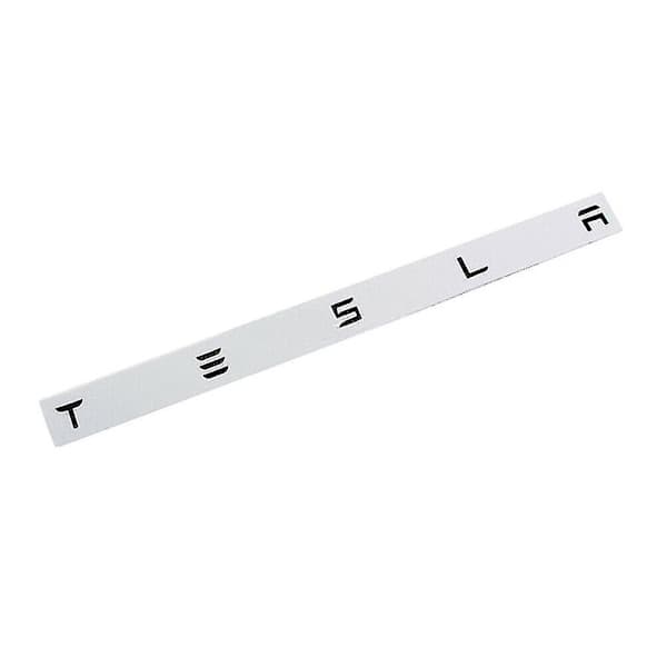 3D matsort Tesla-bogstaver bagklap panelmærke