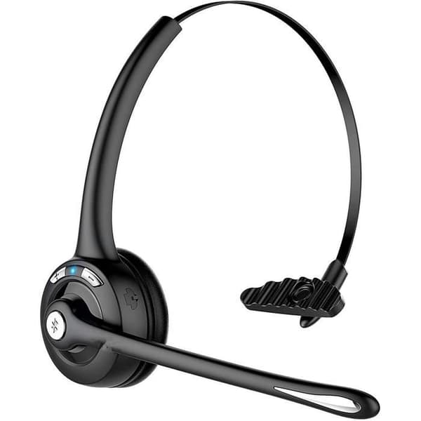 Professionelt sort Bluetooth-headset - Håndfrit sæt - Multi-Point forbindelse - 13 timers taletid