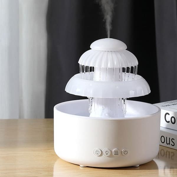 600 ml Aromaterapi Luftfukter – Stille, Rikelig Tåke – Kontor eller Soverom