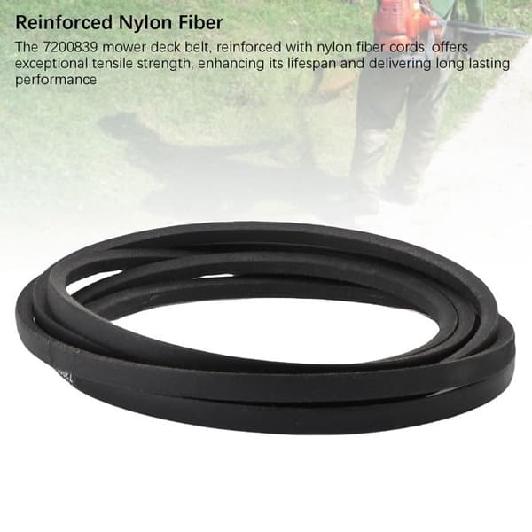 Klipperdæksrem – 7200839 – Forstærket nylonfiber – Til Ariens 52 1/2 x 143.60 – Sort