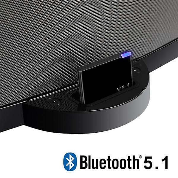 Oppgradert versjon I-WAVE 30-pinners Bluetooth 5.1 lydmottaker A2DP musikk mini trådløs adapter