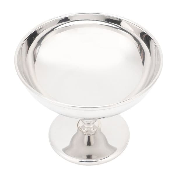 Dessertskål – 304 rustfrit stål – Høj, elegant fod – til is, budding, buffeter – 10,5 cm