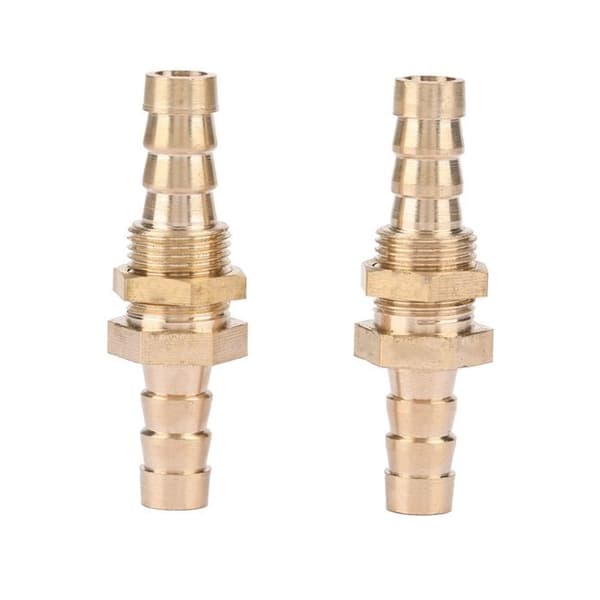 2 kpl messinkiliittimiä – 10 mm kaksoistulo – vuotamaton – CNC & DIY